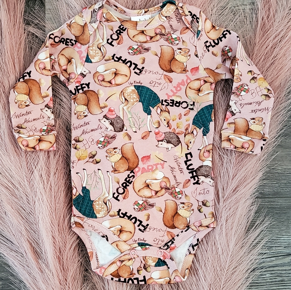 Up baby girls printed onesie